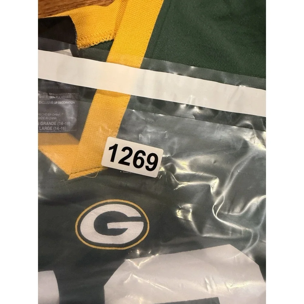GREEN BAY PACKERS JERSEY YOUTH LARGE AARON RODGERS KIDS NFL LARGE